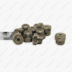Albertinari - Valvola inox con filetto cilindrico m8x0,75 aisi430 collaudata 100%
