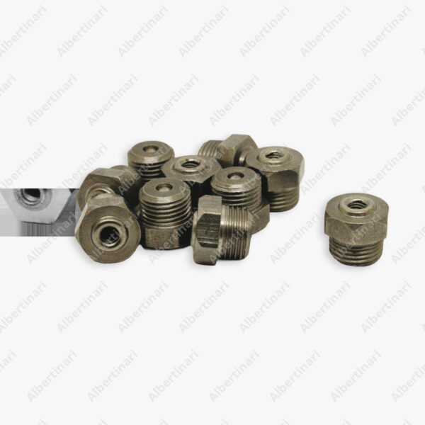 Albertinari - Valvola inox con filetto cilindrico m8x0,75 aisi430 collaudata 100%