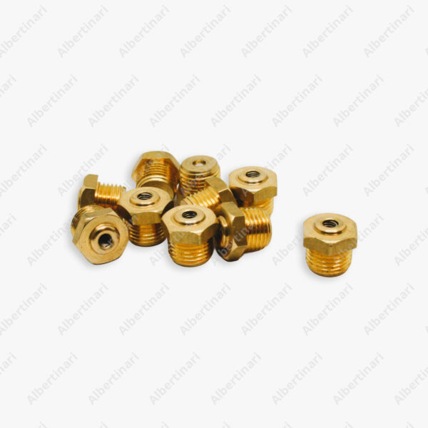Albertinari - Valvola con testa ribassata a 2,4 cylindrical m8x0,75 per incasso