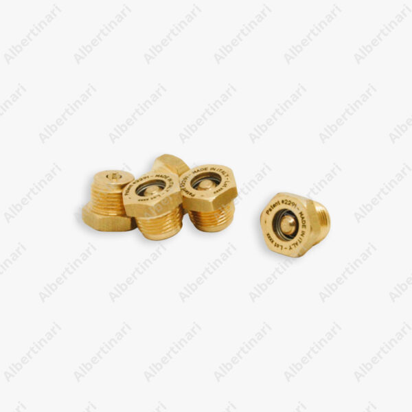 Albertinari - Valvola extra flow con filetto cilindrico m9x0,75 con apertura 4±0.5 bar es ch.11